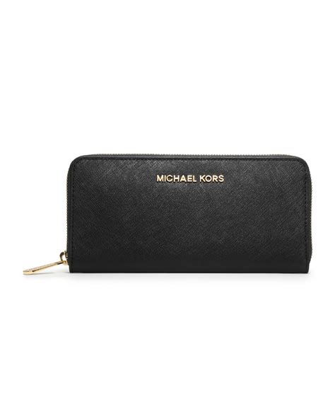 michael kors continental travel wallet|Michael Kors saffiano wallet black.